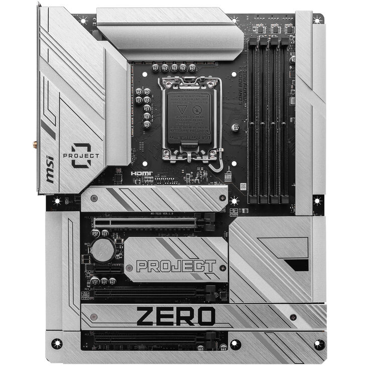MSI Z790 Project Zero, Sockel LGA 1700, Intel Z790, ATX - DDR5, Back-Connect-Design image number 2