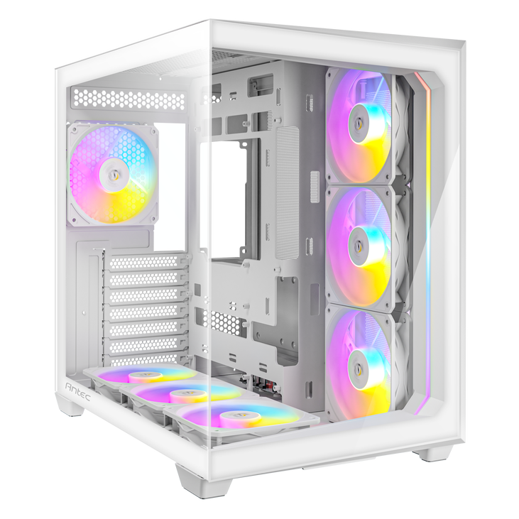 Antec C5 PC-Gehäuse, Midi-Tower, ATX, RGB, Tempered Glass  - weiß image number 6