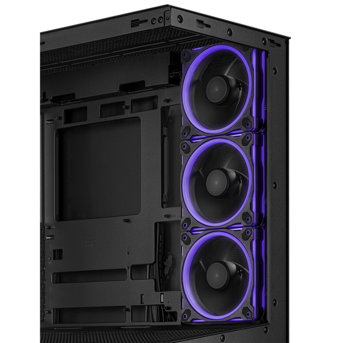 ASUS A31 Plus TG ARGB PC-Geh&auml;use, Midi-Tower, ATX, Tempered Glass - schwarz image number 7