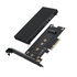 Gray PCIe card for M.2 NVMe SSD to PCIe 4.0 x4 image number null