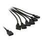 EK Water Blocks EK-D-RGB 6-way D-RGB splitter cable