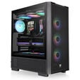 Thermaltake S380 TG ARGB PC-Geh&auml;use, Midi-Tower, ATX, Tempered Glass - inklusive 4x 120-mm-L&uuml;fter, schwarz image number null