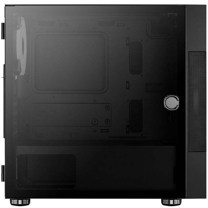Aerocool Atomic v1 Mid Tower, ARGB, Tempered Glass - Black image number 9