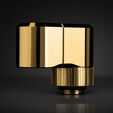 EK Water Blocks EK-Quantum Torque G1/4 Zoll doppel Verl&auml;ngerungs Offset MF 21 - gold image number null