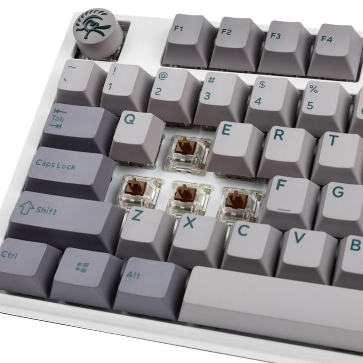 Ducky One 3 Mist Grey Gaming Tastatur, RGB LED - MX-Brown (US) image number 4