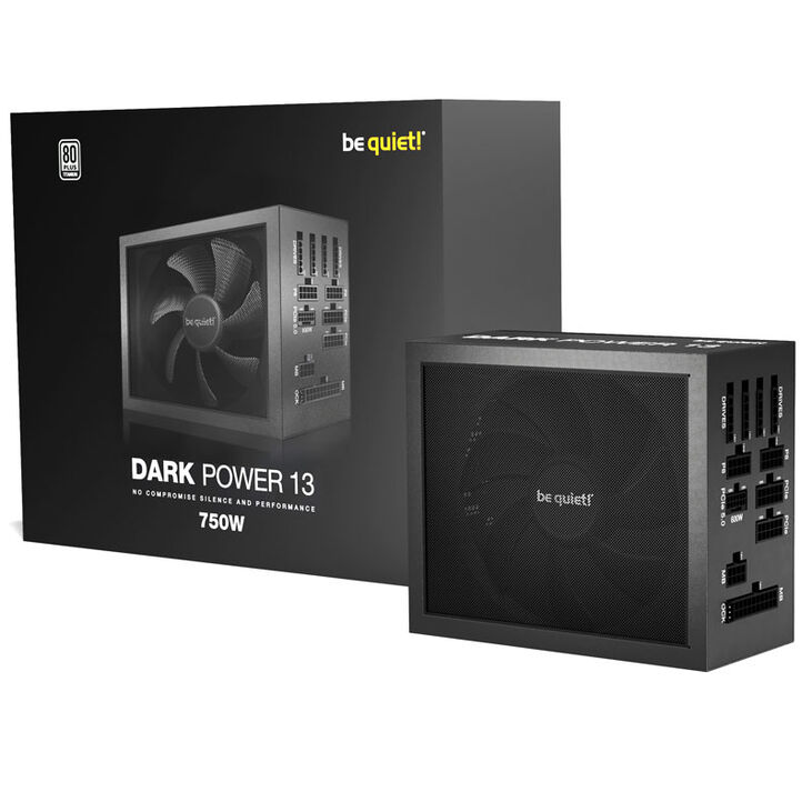 be quiet! Dark Power 13 power supply 80 PLUS Titanium, ATX 3.0, PCIe 5.0 - 750 Watt image number 6