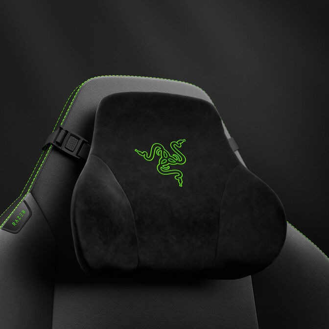 Razer Iskur V2 NewGen Gaming Chair, ergonomic design, HyperFlex lumbar support, 4D armrests - black/green image number 8