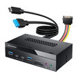 Graugear Multi Front Panel with USB Hub and Card Reader image number null