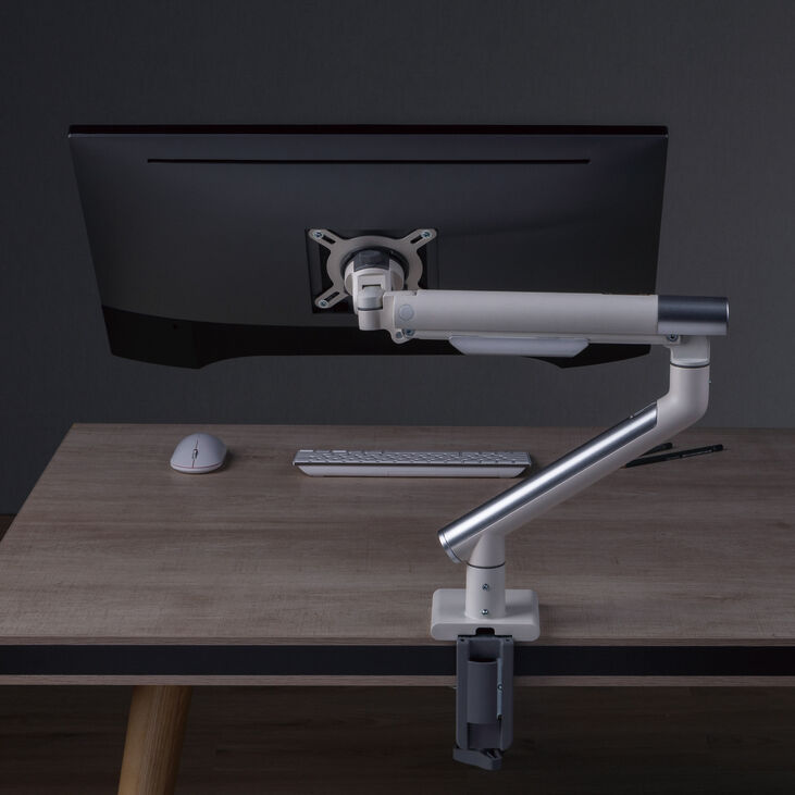 Alterzone Arm One USB Aluminum Monitor Arm, 2 x 3.0 USB Ports, Weiß image number 2