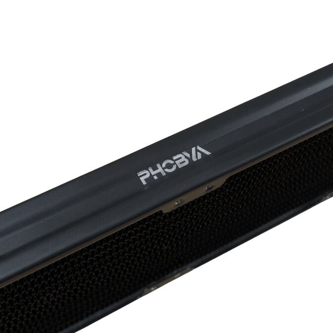 Phobya R27-S360 Radiator, 360 mm radiator, 18 FPI, copper fins, 2x G1/4-inch connections &ndash; black image number 4