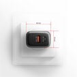 AXAGON ACU-PQ67D GaN Charger, USB-C Power Delivery 3, USB-A Quick Charge 4 - grey image number null