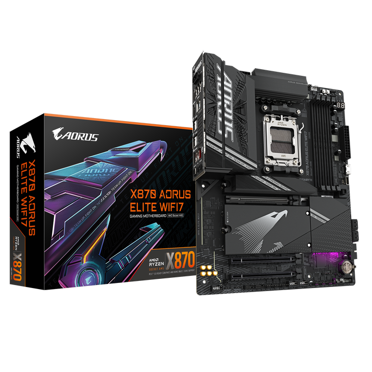Gigabyte X870 A Elite WiFi7 Mainboard, Sockel AM5, AMD X870, ATX, DDR5 image number 0