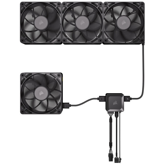 Corsair iCUE LINK RX120 MAX Series, PWM L&uuml;fter - 120mm, schwarz image number 10