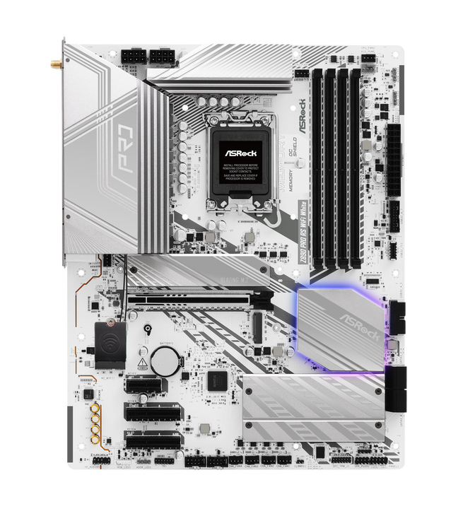 ASRock Z890 Pro RS WiFi White motherboard, socket LGA 1851, Intel Z890, ATX, DDR5 image number 4