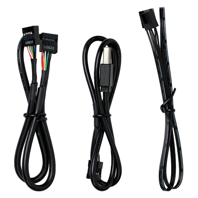Lian Li EDGE HUB, 4x USB, 6x PWM - black image number 2