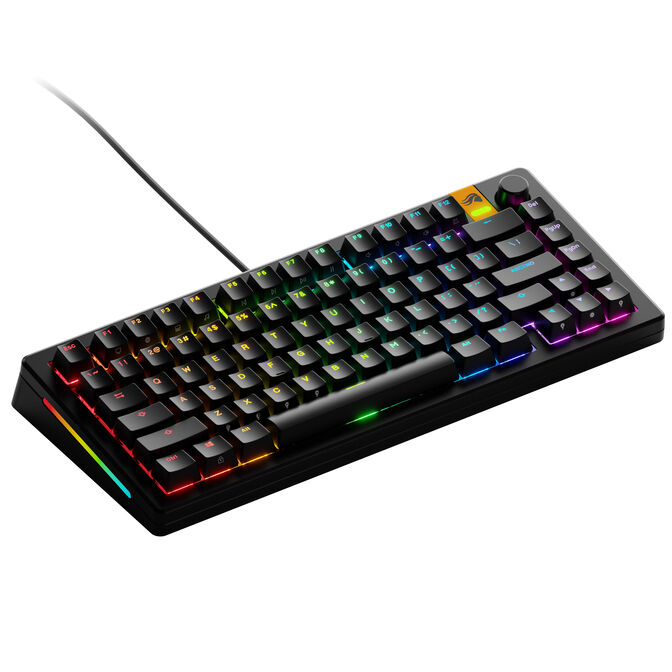 Glorious GMMK 3 HE 75 % Custom Gaming-Tastatur - Pre-Built, ANSI (US), Fox HE Switches, schwarz image number 0
