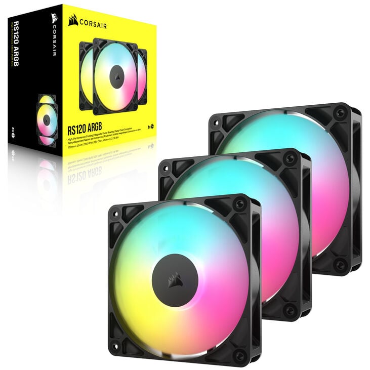 Corsair RS ARGB PWM Fan - Triple-Pack, 120mm, black image number 14