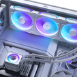 PHANTEKS Glacier One 420D30 X2 DRGB AiO Water Cooling - 420mm, white image number null