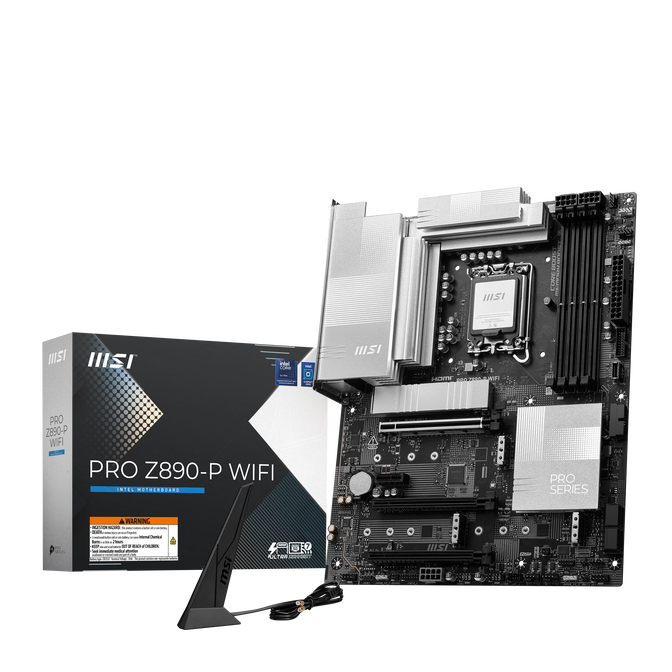 MSI PRO Z890-P WIFI motherboard, LGA 1851 socket, Intel Z890, ATX, DDR5 image number 0