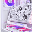Phanteks Premium PCIe Gen 5 Vertical GPU Bracket, DRGB, with PCIe 5.0 Riser Cable - 220mm, white image number null