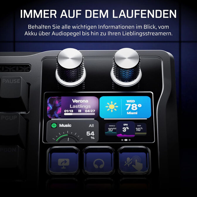 CORSAIR Galleon 100 SD Gaming-Tastatur, Full-Size, integriertes Stream Deck, Hot-Swap, DE - schwarz image number 39