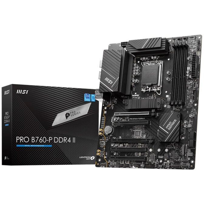 MSI Pro B760-P DDR4 II, Socket LGA 1700, Intel B760, ATX - DDR4 image number 0