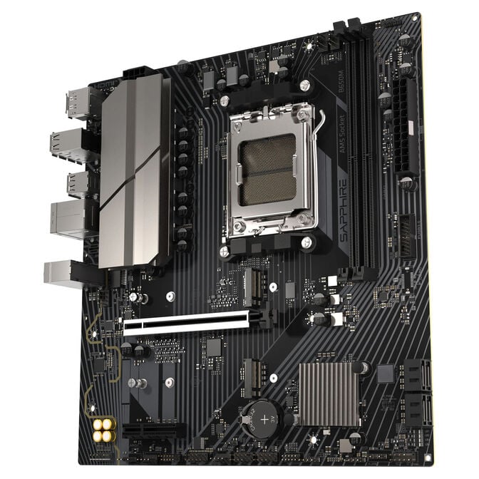 Sapphire B650M-E Mainboard, Sockel AM5, AMD B650, mATX, DDR5 image number 1