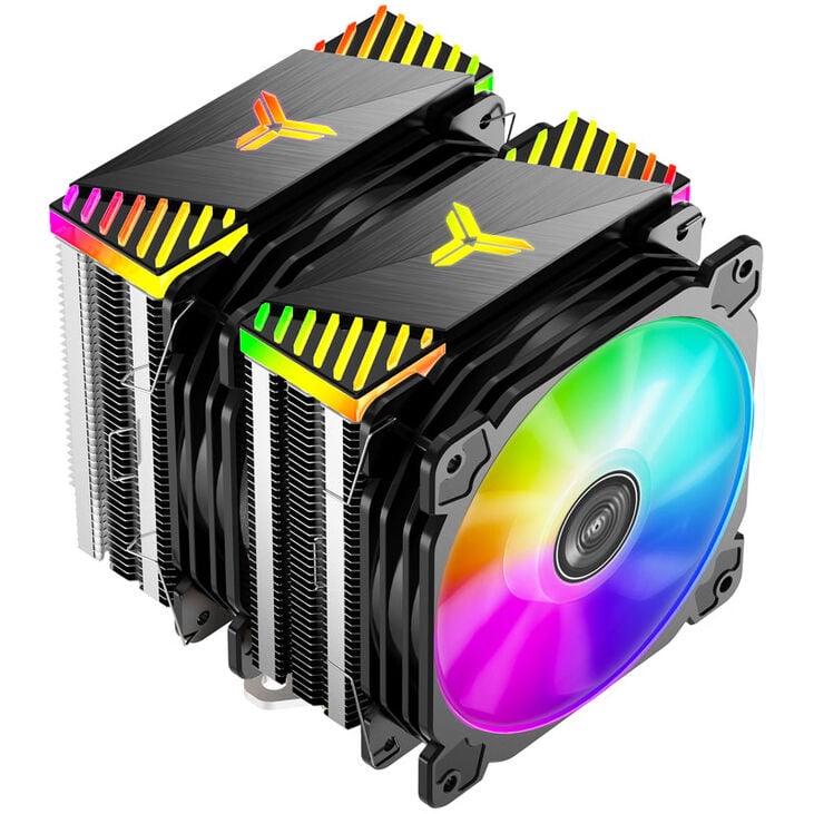 Jonsbo CR-2000 GT CPU-Kühler Dual Tower, ARGB - 2x 120mm, schwarz image number 4