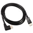InLine 8K (UHD-2) DisplayPort Kabel, rechts gewinkelt, schwarz - 2m image number null