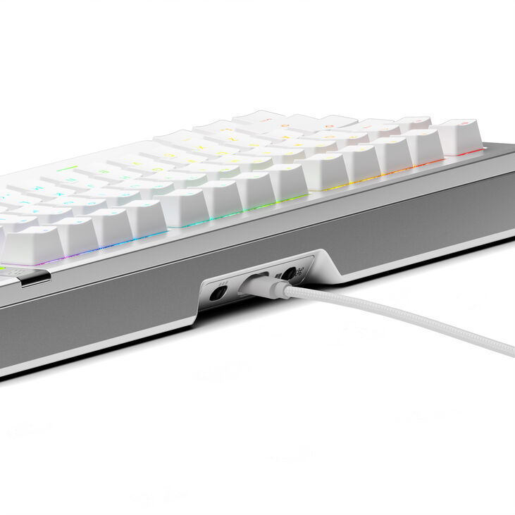 Glorious GMMK 3 Pro 75 % Custom Gaming-Tastatur - Pre-Built, ANSI (US), Fox Switches, silber image number 3