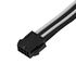 SilverStone PP07E-PCIBW 8-pin PCIe to 6+2-pin PCIe extension, 250mm - Black/White image number null
