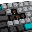 Ducky Miya Pro Moonlight TKL Gaming Tastatur f&uuml;r PC/Mac, MX-Brown, wei&szlig;e LED - dunkelgrau image number null
