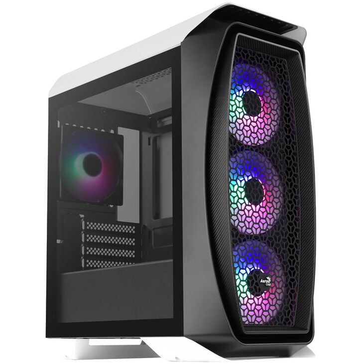 Aerocool Aero One Mini Frost Micro-ATX Gehäuse, Tempered Glass - weiß image number 0
