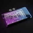 Alphacool Core GeForce RTX 5090 Gaming + Windforce Waterblock, Backplate - Acrylic, Black image number null