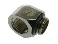 Bitspower Adapter 90 Grad G1/4 Zoll AG auf G1/4 Zoll IG - schwarz gl&auml;nzend