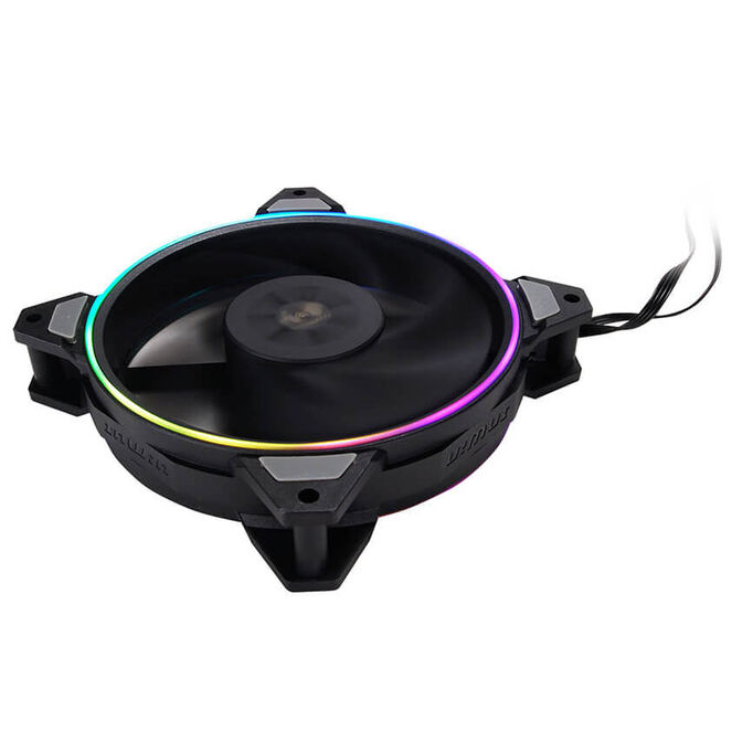 InWin Sirius Loop RGB PWM Fan 3-Pack including RGB Controller - 120 mm, black image number 5