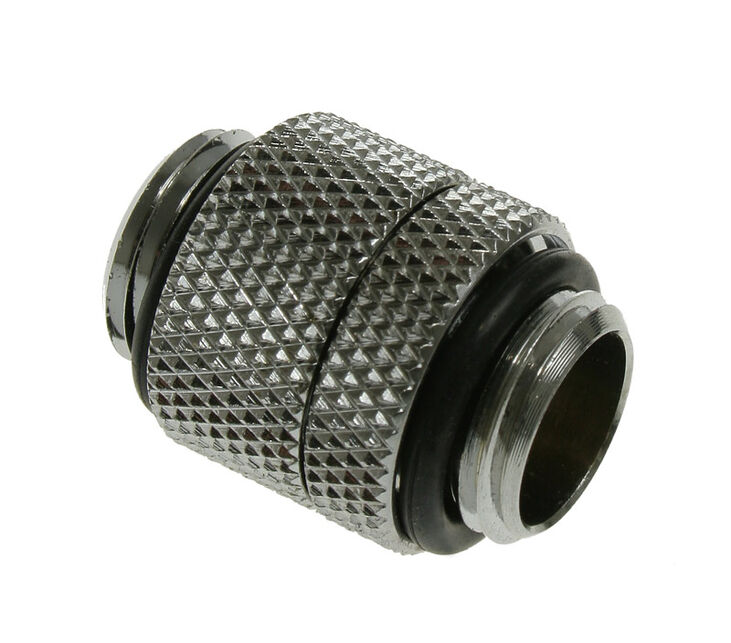 Bitspower Adapter gerade G1/4 Zoll AG auf G1/4 Zoll AG - drehbar, silber glänzend image number 0