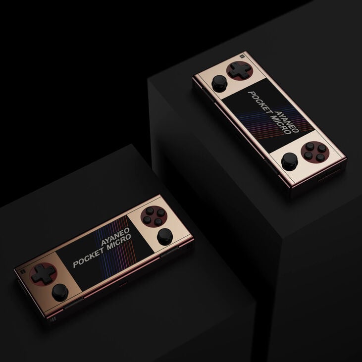 Ayaneo Pocket Micro Handheld Konsole – 8GB LPDDR4X, 256GB SSD, retro gold image number 1