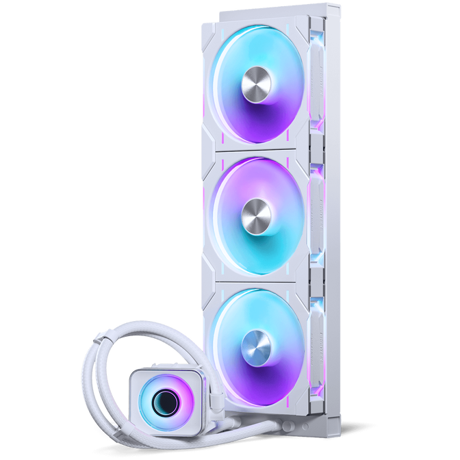 PHANTEKS Glacier One 420D30 X2 DRGB AiO Water Cooling - 420mm, white image number 1