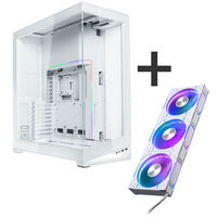 PHANTEKS NV7 - white + D30 PWM Reverse Airflow D-RGB fan, 3-pack - 120mm