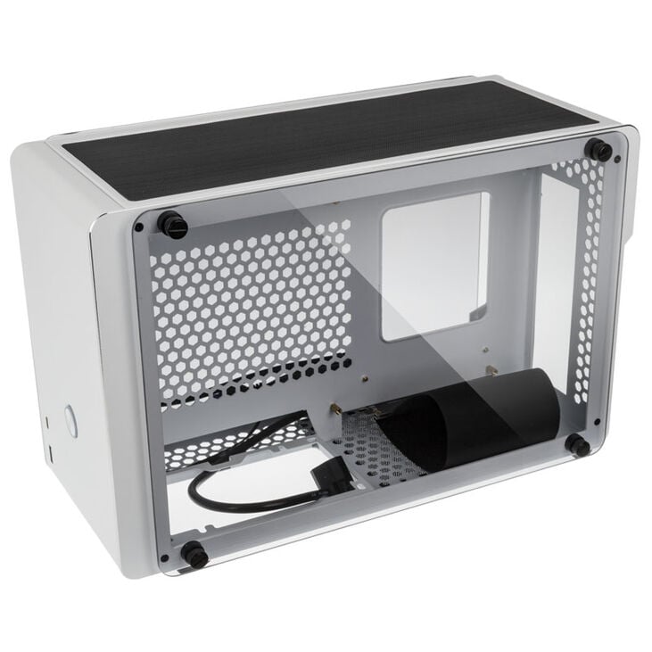 Raijintek Ophion Mini-ITX Gehäuse, Tempered Glass - weiß image number 2