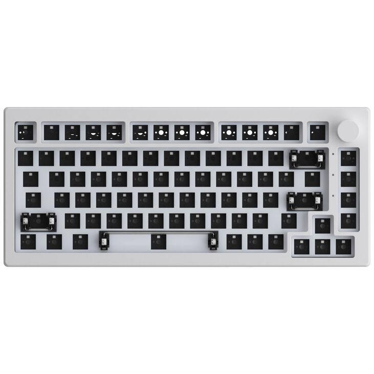 AKKO 5075S RGB QMK Barebone, ISO Layout - moonlight white image number 3