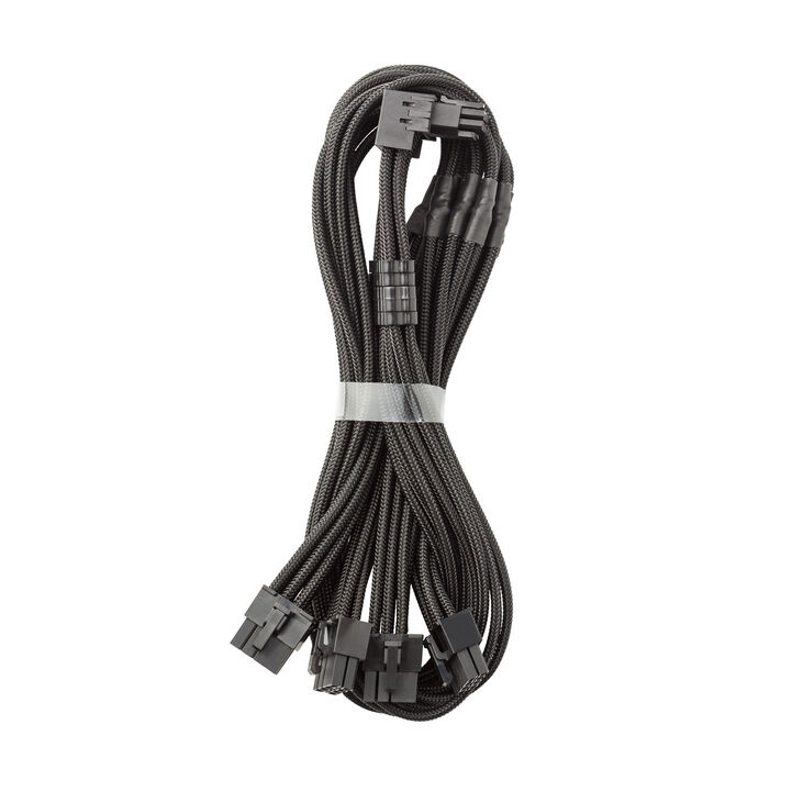 CableMod C-Series Pro Anschlusskabel - Variante A, 90°, 16-Pin zu 4x 8-Pin PCIe, schwarz image number 0