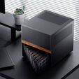 Jonsbo N6 NAS Case, Cube Case, mATX, Steel/Mesh - Black image number null