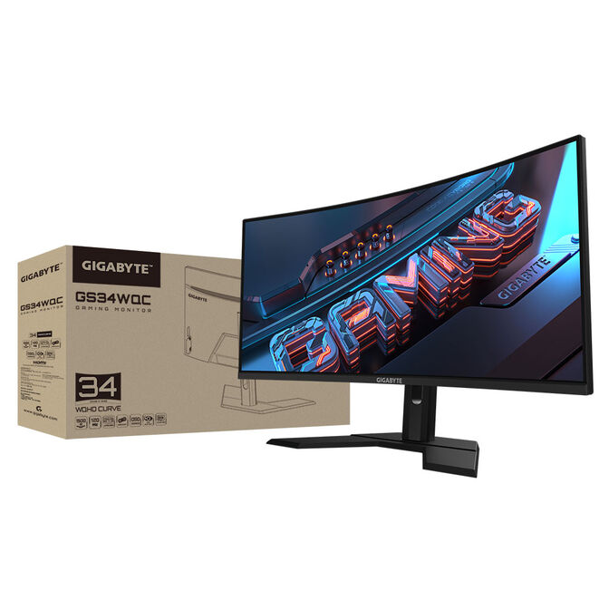 GIGABYTE GS34WQC, 34-inch WQHD Gaming Monitor, 120Hz, VA, FreeSync Premium image number 9