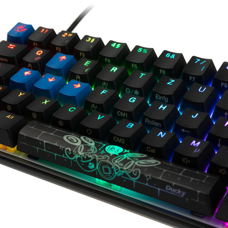 Ducky Mecha Mini Gaming Keyboard, MX-Speed-Silver, RGB-LED - black image number 5