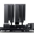Jonsbo CC90 CPU Cooler, Dual Tower, 130mm PWM Fan, Segment Display - Black image number null