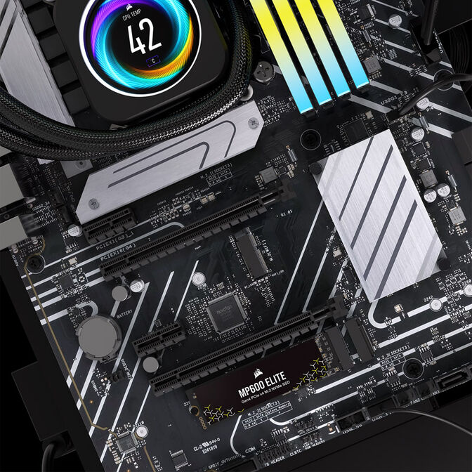 Corsair MP600 Elite NVMe SSD, PCIe 4.0 M.2 Type 2280 - 1 TB image number 8