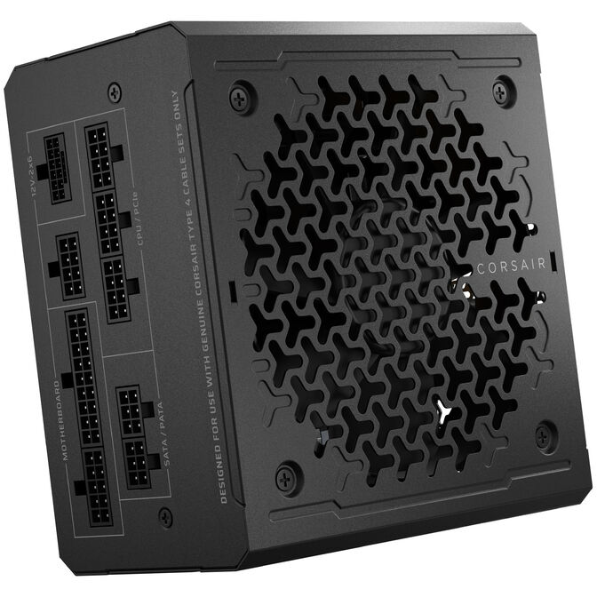 Corsair RMe Series RM1000e 80 PLUS Gold power supply, modular, ATX 3.1, PCIe 5.1 - 1,000 watts, black image number 2