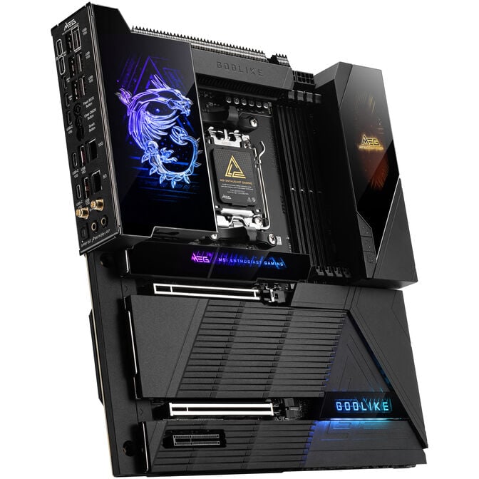 MSI MEG X870E Godlike Mainboard, Sockel AM5, AMD X870E, E-ATX, DDR5 image number 0